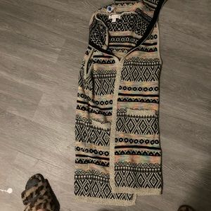 Malti-colored throw over